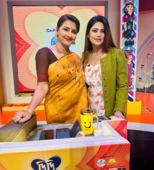 Rachna Banerjee Instagram - Today once again in “ Didi no.1”❤️
Thanks to @zeebanglaofficial