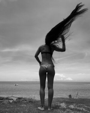 Radhika Bose Instagram - Let it go , let it flow ! 
@yogasini 
#yogasini 
.
.
.
.
#bmw #iphonephotography #hairart #beachvibes #bikini
