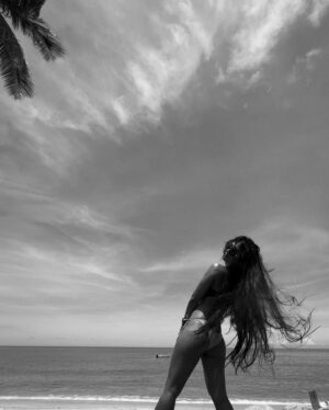 Radhika Bose Instagram - Let it go , let it flow ! 
@yogasini 
#yogasini 
.
.
.
.
#bmw #iphonephotography #hairart #beachvibes #bikini