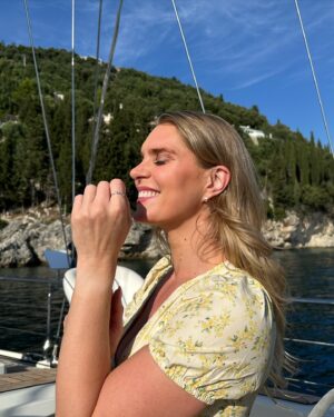 Ragga Ragnars Instagram - Good morning from Greece 🇬🇷

Thank you @figs_insta for these beautiful pieces. My earrings and my ring are handmade by @figs_insta and I absolutely love them. 

#gift #jewelry #greece #corfu #sunshine #vacation #work