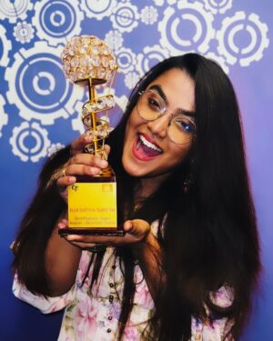 Rakshita Suresh Instagram - First award of 2025.. grateful ♥️🧿
Thank you so much MGR-Shivaji Academy Award for this honour! 🏆✨