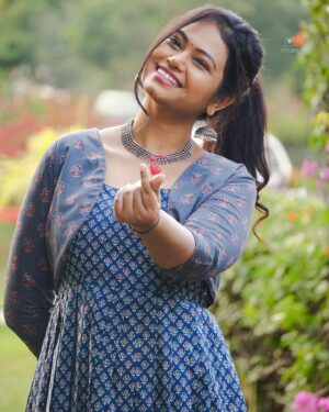 Ramya Behara Instagram - Care less , live more ❤️

Outfit : @sia_by_ss
KADA&Finger Rings: @aneethaass_jewellery 
Neck piece & earrings : @amalascouture 
Styling : @i_stylyou 
Clicks : @you_and_iphotography