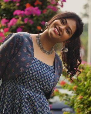 Ramya Behara Instagram - Care less , live more ❤️

Outfit : @sia_by_ss
KADA&Finger Rings: @aneethaass_jewellery 
Neck piece & earrings : @amalascouture 
Styling : @i_stylyou 
Clicks : @you_and_iphotography