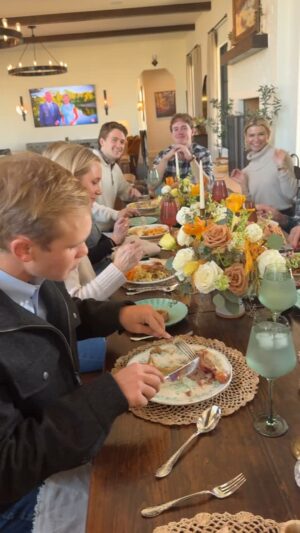 Ree Drummond Instagram - There’s no crying at Thanksgiving!!!! Unless you sat at our family’s table yesterday. As you can see, even Ladd was trying to hold back the floodgates by the time it was his turn. I hope you all had a happy day with your loved ones! Love really is what it’s all about. ❤️ (Then gravy after that.)