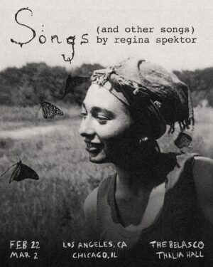 Regina Spektor Instagram - Fun news! The piano and I are bringing the ‘Songs’ show to two more cities 🥰 These will be the last cities for ‘Songs and Other Songs!’ performances. Tickets are on presale now for LA on Feb 22 at @belascola & Chicago on Mar 2 at @thaliahallchicago! Can’t wait to see you there! 

Get the presale code by signing up for my text list* - text REGINASPEKTOR to 29147 & head to the 🔗 in bio for 🎫

General on sale begins Friday, Nov 22 at 10am local✨

📸 Alissa Martucci
🎨 @belhumdesign 

*US only. 5 Msgs/Month. Reply STOP to cancel, HELP for help. Msg & data rates may apply. Msg frequency varies. Terms & privacy: slktxt.io/YbiL