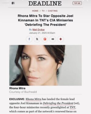 Rhona Mitra Instagram - Sometimes removing the things that are not meant for us makes way for the things that are….

It’s not often I can say with hand on heart, that this one, I deeply care about. 
And not sure it could really be any more pertinent or apropos… 

Thank you @fernthechampion TNT, @lesliegreif and @krzysztoffskonieczny for the trust and inclusion. And @buchwaldtalent for having my back. 

#debriefingthepresident