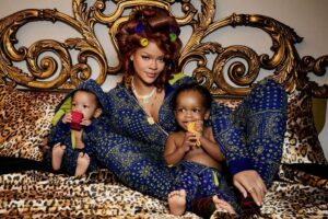 Rihanna Instagram - yea I know! 🤦🏿‍♀️
we are officially one of those families that match for the holidays 🤷🏿‍♀️🎁

Forever Savage Onesies for the whole family are on the site now.