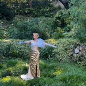 Riki Lindhome Instagram - New video tomorrow. So Long Farewell 🍸. A breakup anthem on behalf of Baroness Schraeder from The Sound of Music 🎶