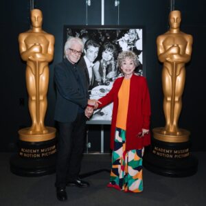 Rita Moreno Instagram - What a night last night at the @academymuseum! 
 ©Academy Museum Foundation, Photos by: Andrew Ge

p.s. Look at George and I all these years later!