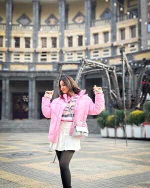 Riya Sharma Instagram - Very Cutesy, very Demure 🎀🤍

Hello from, ARMENIA 🇦🇲❄️

📸: @doprahularora