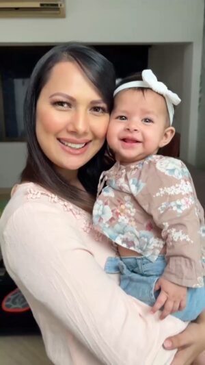 Rochelle Rao Instagram - My picture of perfection, my own Disney fairytale, my two incredible ladies my queen and my Lill princess…  they mean every dayum thing in the world to me;  and more. 

After a year of indescribable happiness a small note just to remind you @rochellerao what you mean to me and what you have done for me by giving me the best gift I could ever imagine . Our Lill daughter Josephine ❤️ 

Happy birthday my loves , my blessing , my joy …. Forever ♥️♥️

#couplereels #husbandandwife #lovestory #parenting #fatherlove #daughter #godsword 🙏