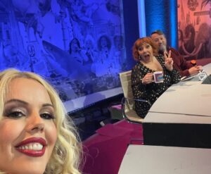 Roisin Conaty Instagram - Good Morning Darlings, I hope 2025 is behaving itself so far, I’m on ‘Big Fat Quiz of Everything’ Tonight 9pm Channel 4 with this dreamy bunch of hotshots @jimmycarr @joshpughcomic @sophiewillan @fatiha.elghorri @mrharryhill @davidmitchellnocontext FREDDIE KRUEGER @channel4 if you fancy Xx my hair & make up was by dreamboat @fionaeustace