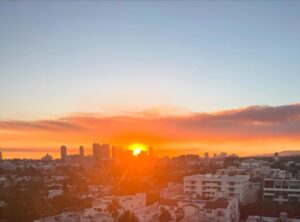 Rosie O'Donnell Instagram - friday night sunset #lafires #losangeles