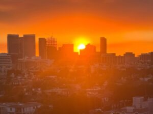 Rosie O'Donnell Instagram - friday night sunset #lafires #losangeles