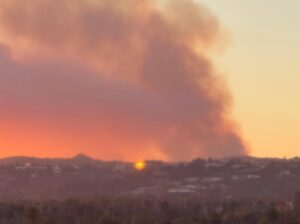 Rosie O'Donnell Instagram - friday night sunset #lafires #losangeles