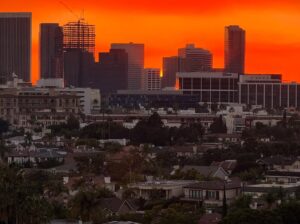 Rosie O'Donnell Instagram - friday night sunset #lafires #losangeles
