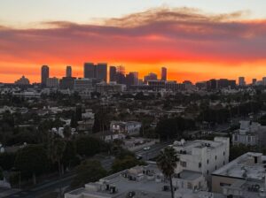 Rosie O'Donnell Instagram - friday night sunset #lafires #losangeles