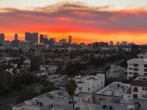 Rosie O'Donnell Instagram - friday night sunset #lafires #losangeles