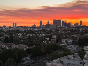 Rosie O'Donnell Instagram - friday night sunset #lafires #losangeles