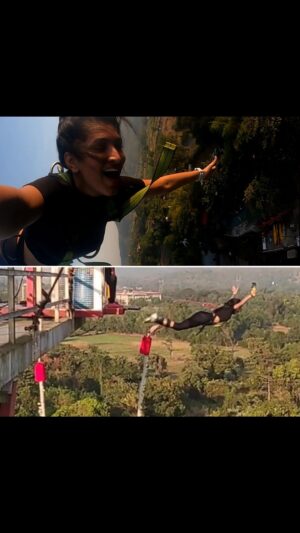 Rutuja Kulkarni Instagram - Jee le zara? #BUNJEE LE ZARA. 🤩😜😂🫶

#BunjeeJumping #adventuresports #marathiactress #marathimulgi #starpravah #travelgram #yolo