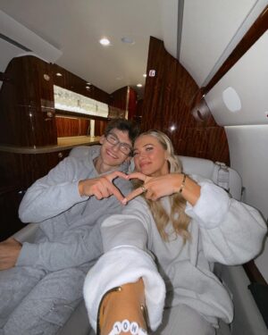 Rylee Arnold Instagram - WE DID IT!!! So incredibly grateful for this season and everything that came with it!!! Forever proud of you Stephen that finale was perfect!! thank you for it all✨🫶🏼🥹 btw this is me and Stephen’s first time on a private jet and we are FREAKING OUT!!!!