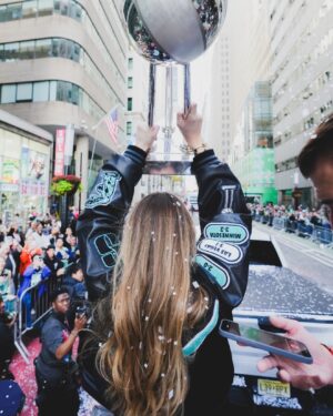Sabrina Ionescu Instagram - Storybook ending ✨ 
NYC showed all the love 🗽