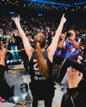 Sabrina Ionescu Instagram - Prayed for times like this… CHAMP🩶🗽