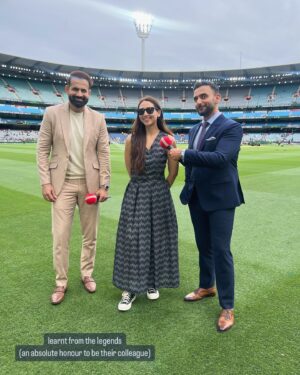 Sahiba Bali Instagram - BGT- Bumrah’s a Goat Trophy. 

@starsportsindia represent 🫶🏼

#BorderGavaskarTrophy #BoxingDay #IndVsAus