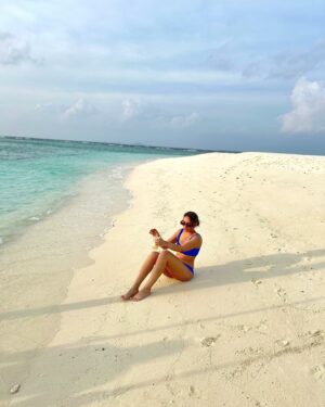 Sahiba Bali Instagram - who will you take with you on a deserted island? 
Me: