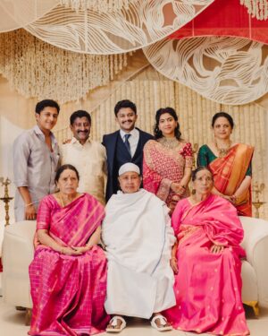 Sai Pallavi Instagram - Lil did I know that my sister’s wedding would also be the next phase of my life! I witnessed every soul present in the ceremony tear up, bless them and dance in joy! I wasn’t ready to let Pooju take this big step because this was new to me and I couldn’t advise her on pros and cons, like I always did with things in life. But in my heart I knew that my dear @v1n33 will pamper and love Pooju the way I do or maybe even more! It’s been three months since the wedding and I’ve never been this right in my life ❤️ I thank God and everyone who showered them with love and positivity ❤️ 

P.S. I’ve never been a fan of 🧿 emoticon, but I’m not taking a risk this time. They’re too precious 🧿🧿🧿🧿🧿
 
@eshantrajuphotography you and Khushboo were magic! Each picture was a painting, unspoken words🥹❤️

The last 10 pictures were by @vivekkrishnanphotography and I had a tough time choosing from the million precious moments you had captured🥹