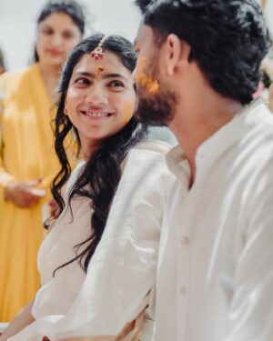 Sai Pallavi Instagram - Lil did I know that my sister’s wedding would also be the next phase of my life! I witnessed every soul present in the ceremony tear up, bless them and dance in joy! I wasn’t ready to let Pooju take this big step because this was new to me and I couldn’t advise her on pros and cons, like I always did with things in life. But in my heart I knew that my dear @v1n33 will pamper and love Pooju the way I do or maybe even more! It’s been three months since the wedding and I’ve never been this right in my life ❤️ I thank God and everyone who showered them with love and positivity ❤️ 

P.S. I’ve never been a fan of 🧿 emoticon, but I’m not taking a risk this time. They’re too precious 🧿🧿🧿🧿🧿
 
@eshantrajuphotography you and Khushboo were magic! Each picture was a painting, unspoken words🥹❤️

The last 10 pictures were by @vivekkrishnanphotography and I had a tough time choosing from the million precious moments you had captured🥹