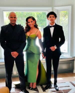 Salli Richardson-Whitfield Instagram - What a night. First time at the Emmys but it won’t be my last. I’m just getting started❤️❤️. @sebastiangunawanofficial drop dead gorgeous dress @lesilla shoes clutch/heliopolis  @makeupbyhendra  @prestonwada hair @ricardobastajewelry 
Styled by the Queen Liza Vassell @alldondre @parker.whitfield @drewhitfield_  @liza_vassell