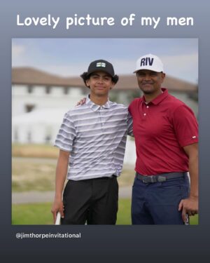 Salli Richardson-Whitfield Instagram - There is something about the bond between moms and their boys that is hard to explain. #nationalsonday you are Mom’s baby forever @drewhitfield_ and if you can’t tell my son is obsessed with his golf game