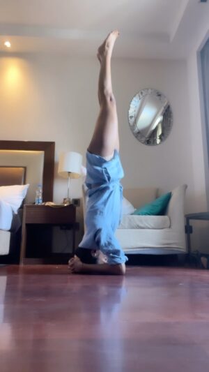 Sanchi Rai Instagram - The universe doesn’t want you to try harder,It wants you to breathe,let go and be open to things being easier and more magical thank you could ever♾️🧿

#instagood #love #yoga #fitness #practice #explore