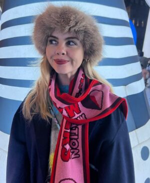 Saoirse-Monica Jackson Instagram - Derry girls 🤝 Belfast girls

Huge thanks to @saoirsemonicajackson for supporting MENSTRUATION MATTERS - our colours look good on you 😉

Wee reminder that the pre order for our stunning scarves closes this Wednesday, the next order won’t be placed until next year! 

You can buy now via the link in our bio! 

All proceeds go straight back into funding the work we do to tackle period poverty, reshape the conversation on periods and campaign for period equality ❤️

Run don’t walk x

#MenstruationMatters #DerryGirls #SaoirseMonicaJackson