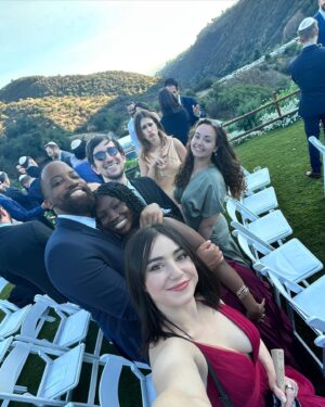 Sarah Gilman Instagram - my toxic wedding trait is not getting photos of the happy couple because I’m too busy staring at how in love they are. so so happy for marc & clare, some humans are just meant to be together.