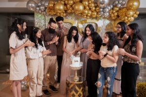 Saritha Jayasurya Instagram - Veda's disco themed birthday 🎂 
30.12.2024