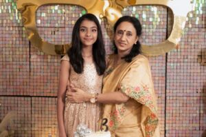 Saritha Jayasurya Instagram - Veda's disco themed birthday 🎂 
30.12.2024