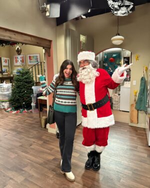 Selenis Leyva Instagram - festive sweaters are highly encouraged. 🎅 don’t miss the holiday episode of #LopezVsLopez TONIGHT at 9:45/8:45c on NBC and streaming next day on @peacock.
