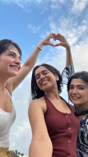 Shagun Sharma Instagram - From texts to take off we made it ❤️
.
.
.
.
.
#trendingreels #girlstrip #fun #goa #instagood #instagram #reelsinstagram #love #travelgram #tripgoals #girlstripgoals #GirlsTripGoals
#FromChatsToTrips #SquadEscaped
#GirlGangAdventures #TravelSquad
#TravelDiaries #GirlsTrip2024
#MakingMemories #girlswhotravel #VacayModeOn