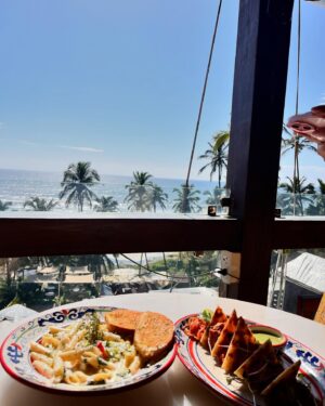 Shagun Sharma Instagram - In love 💜 Thankyou for hosting 💜
What a beautiful place with Scenic sea view 💜🥰
@abhisheksharma7065 
@umangtewari_ 
@buzzbetter.india 
Location : @slique.beachclub