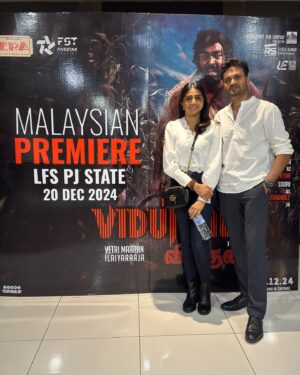 Shalini Balasundaram Instagram - Watching Viduthalai Part 2—a politically powerful narrative that leaves a lasting impact. 

Thank you for the invite @fstofficialmy wishing more success in the Box Office