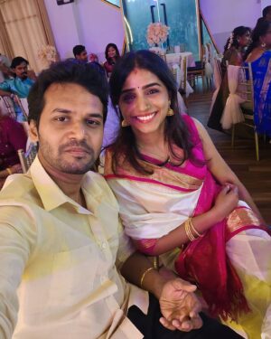Shalini Balasundaram Instagram - Forever in love with you my love @sathish_natarajan