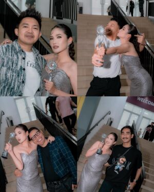 Shanice Margaretha Lie Instagram - last night was surreal, to God be the glory. 
thank you @sctv 💙

styled @fandinasutionn 
gown @lilianalim_official 
jewellery @joecollin_official 
brushed @andychunmakeup 
hair do @jooehair 
managed by @fsmgmt.id @adijunika_fs @halidbadjri_fs @syaipimarco @ariezdicky93_official @noeriafr 

beyond thankful for FS management, all Shanicevers & my fam.