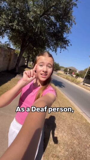 Shaylee Mansfield Instagram - Not every Deaf person does this, but my Deaf parents told me when I was little to NOT walk with cars behind me. Many Deaf people have passed away due to a car hitting them from behind. This is why I walk facing the opposite traffic so I can see vehicles and stay safe.