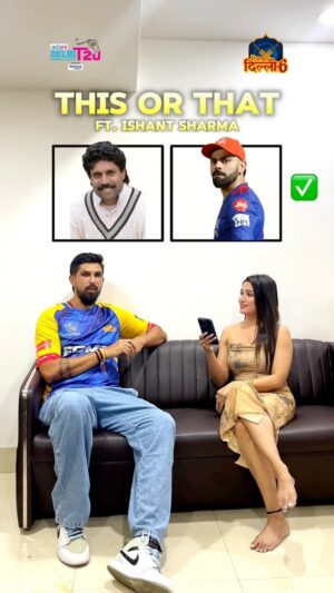 Shefali Bagga Instagram - This or That ft Ishant Sharma🏏 
@purani.dilli6 @delhipremierleaguet20 
Shefali’s wadrobe @a.la.modebyakanksha 
#ishantsharma #kapildev #kohli #viratkohli #rohitsharma #thisorthat #cricket #dhoni #sachin #rohitsharma