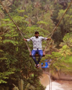 Shiva Jyothi Instagram - Swinging into paradise at Bali Swing!”🤩
#baliday2 
#baliswing #baliswingubud
#baliswings #realbaliswing #swingbali #baliadventure #balitravel #balilife #baliview #explorebali #couplegoals #travelcouple #coupletravel #adventurecouple
#romanticgetaway #lovetravel
#coupleadventure #togetherweexplore #couplegoals #relationshipgoals #jyothakka #shivajyothi