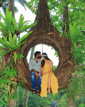Shiva Jyothi Instagram - Swinging into paradise at Bali Swing!”🤩
#baliday2 
#baliswing #baliswingubud
#baliswings #realbaliswing #swingbali #baliadventure #balitravel #balilife #baliview #explorebali #couplegoals #travelcouple #coupletravel #adventurecouple
#romanticgetaway #lovetravel
#coupleadventure #togetherweexplore #couplegoals #relationshipgoals #jyothakka #shivajyothi