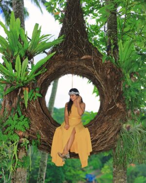 Shiva Jyothi Instagram - Swinging into paradise at Bali Swing!”🤩
#baliday2 
#baliswing #baliswingubud
#baliswings #realbaliswing #swingbali #baliadventure #balitravel #balilife #baliview #explorebali #couplegoals #travelcouple #coupletravel #adventurecouple
#romanticgetaway #lovetravel
#coupleadventure #togetherweexplore #couplegoals #relationshipgoals #jyothakka #shivajyothi