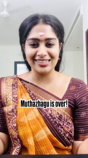 Shobanaa Uthaman Instagram - As I reflect on this incredible journey now that our serial "Muthazhagu" has come to an end, I want to take a moment to express my deepest gratitude with teary eyes🥲

Thank you to our amazing fans for your unwavering support..wherever i go i have been called as Muthazhagu but not Shobanaa..this shows how the character Muthazhagu impacted and has been a part of your lives and your illams🥹
Also the fan pages with extraordinary edits in Instagram. 🥰

Also a big thanks to @vijaytelevision @balachandran_ratnavel @chandru_duraiyappa @kriskuty who gave me this life changing opportunity which turned my vision into reality. 🙏

To my director-my meesai sitappu, you were the pillar of Muthazhagu.It is your guidance that i could mould and bring the character Muthazhagu to life. Thank you for pushing me to grow as an actor.I truly appreciate all the hard work you put into making this journey unforgettable. ♥️
Thanks to co- directors and assistant directors. 

To my talented co-artists, it was an honor to share this experience with you people and your camaraderie made even the toughest days enjoyable...zero ego and zero fights *touchwood* you were like a family to me...please stay in touch. You made every moment worthwhile. Will surely miss you....Love you all 🥹♥️

A heartfelt thank you to our producer (falcon television media) for believing in me that i could play this character 'Muthazhagu' and bringing this story to life. (Hope i gave justice to this role)😊

Also thanks to the Camera team, light men, make up man and assistant, hair dresser for making me watchable and niraiya beautiful in screen.🙈

This journey was filled with challenges, but those hurdles only made the memories sweeter. 

Recently I’ve not been active on Instagram.I’m taking a break to focus on some personal time and recharge. It's okay to disappear in order to heal and grow in silence.
Until then my closed one will be handling my Instagram account for promotions and collaborations. 
I promise I’ll be back soon with fresh energy and updates personally and professionally...Thank you for understanding, and see you all shortly! 🫰

Here’s to new beginnings and once again THANK YOU! 🫶

From,
MUTHAZHAGU